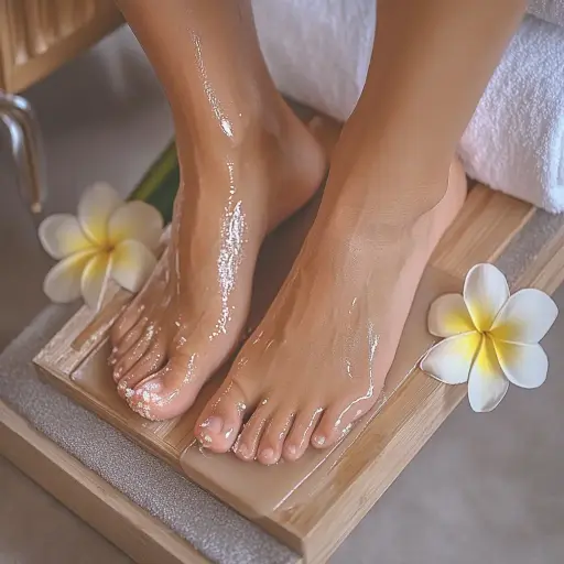 Beauté des pieds + callus peeling + semi